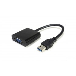 Adaptador USB 3.0 a VGA 1080P negro