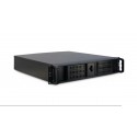 Caja metálica servidor ATX Rack 19" 2U negra