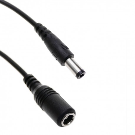 Cable de alimentación DC-Jack conector 5.5x2.1mm de 1m (M/H)