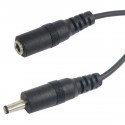 Cable de alimentación DC-Jack conector 3.5x1.35mm de 2m (M/H)