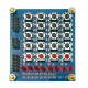 Teclado de 20 teclas 5x4 con pulsadores y 8 luces LED rojas DWT-0260