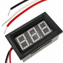 Visor LCD de 3 dígitos rojo y con voltímetro 0-100V con marco