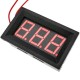 Visor LCD de 3 dígitos rojo y con voltímetro 60-500V con marco