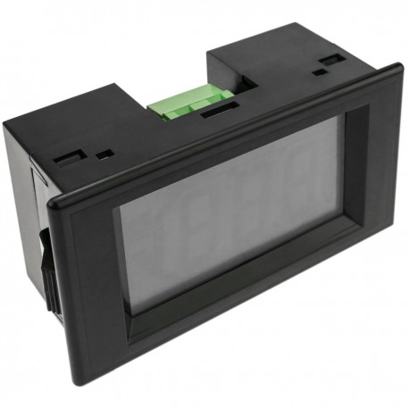 Visor LCD de 3 dígitos y con voltímetro 80-500V para panel negro