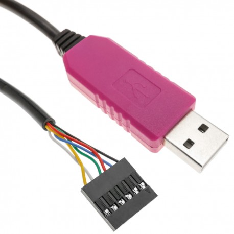 Cable adaptador serie de RS232 TTL 6 pin a USB para Windows Android OTG PL2303HXD