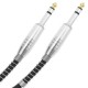 Cable audio micrófono instrumento estéreo TRS jack 6.3mm macho a macho de 2m