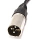 Cable de audio estéreo XLR 3-pin macho a RCA macho de 1m