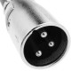 Cable de audio estéreo XLR 3-pin macho a TRS jack 3.5mm macho de 2m