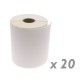 Rollo bobina de 380 etiquetas adhesivas para impresora térmica directa 101.6x152.4mm 20 unidades