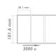 Rollo bobina 3000 etiquetas adhesivas para impresora transferencia térmica 101.6x38.1mm 8 unidades