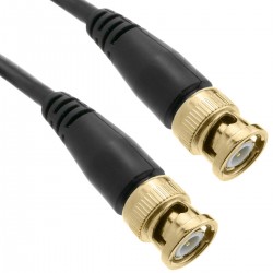 Cable coaxial RG6 RG6U BNC macho de 3m
