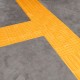 Baldosa podotáctil pavimento táctil de ciegos invidentes de 30x30cm con franjas amarillo 10-pack