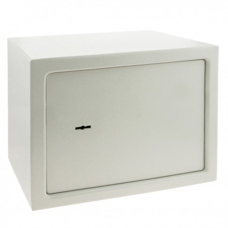 Caja fuerte de seguridad de acero y con llaves 35 x 25 x 25 cm beige
