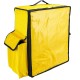 Mochila isotérmica amarilla 50x23x49 cm para entrega de pedidos de comida en moto y bicicleta