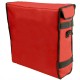 Bolsa isotérmica roja 40 x 40 x 16 cm para entrega de pizza a domicilio en moto y bicicleta