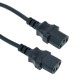 Cable eléctrico de alimentación IEC60320 C13 a schuko macho recto de color negro 5m