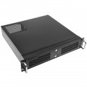 Caja rack 19" IPC Micro-ATX Mini-ITX 2U 4x3.5" 1x5.25" profundidad 424 mm