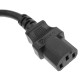 Cable eléctrico alta calidad 3x1.5mm² IEC60320 C13-hembra a Schuko-macho 10 m