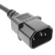 Cable eléctrico alta calidad 3x1.5mm² IEC60320 C13-hembra a C14-macho 5 m