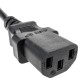 Cable eléctrico British Standard BS-1363-1 a IEC-60320-C13 3x1.00mm² de 0.4m negro