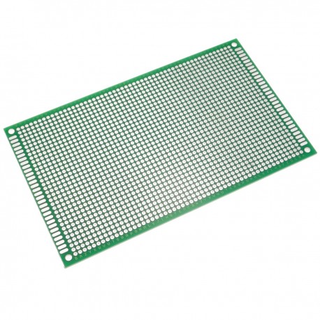 Placa PCB de prototipo de circuito impreso de soldadura de doble cara 9x15cm