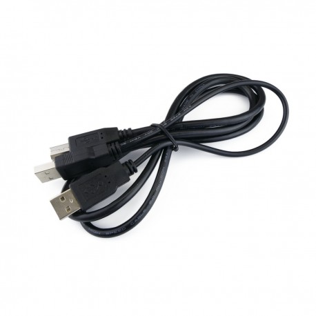 Cable USB 2.0 de doble alimentación 2AM a BM 1.2m