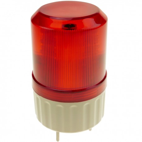 Sirena luminosa de LEDs 82mm de color rojo con efecto de rotación