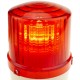 Sirena luminosa de LEDs 115 mm de color rojo con efecto de rotación