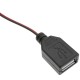 Cable de alimentación de 5V USB tipo A macho a pinzas de cocodrilo de 1m
