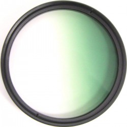 Filtro fotografia color gradual verde para objetivo de 62 mm