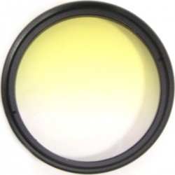 Filtro fotografia color gradual amarillo para objetivo de 52 mm