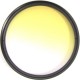 Filtro fotografia color gradual amarillo para objetivo de 72 mm