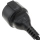 Cable eléctrico alta calidad 3x1.5mm² IEC60320 C20 a schuko hembra 30cm