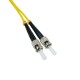 Cable de fibra óptica ST a ST monomodo duplex 9/125 de 15 m OS2
