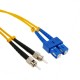 Cable de fibra óptica ST a SC monomodo duplex 9/125 de 1 m OS2