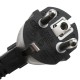 Cable de alimentación eléctrico H05VV-F 1 m de enchufe schuko a bornes 3x1.50mm²