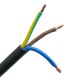 Cable de alimentación eléctrico H05VV-F 3m de enchufe schuko recto a bornes 3x1.50mm²