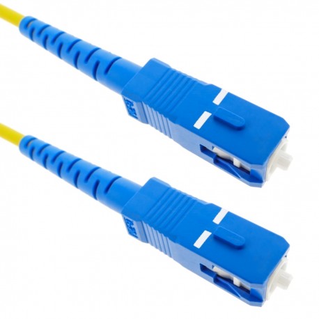 Cable de fibra óptica SC a SC monomodo simplex 9/125 de 5 m OS2