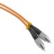 Cable de fibra óptica FC a LC multimodo duplex 62.5/125 de 2 m