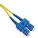 Cable de fibra óptica SC/PC a SC/APC monomodo duplex 9/125 de 2 m OS2