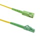 Cable de fibra óptica LC/APC a SC/APC monomodo simplex G657A2 9/125 de 2 m OS2
