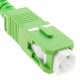 Cable de fibra óptica SC/APC a SC/APC monomodo simplex 9/125 de 50 cm OS2 blanco