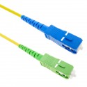 Cable de fibra óptica SC/PC a SC/APC monomodo simplex 9/125 de 20 m OS2