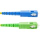 Cable de fibra óptica SC/PC a SC/APC monomodo simplex 9/125 de 25 m OS2