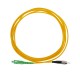 Cable de fibra óptica FC/PC a SC/APC monomodo simplex 9/125 de 50 cm OS2