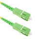 Cable de fibra óptica SC/APC a SC/APC monomodo simplex 9/125 de 50 cm OS2