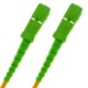 Cable de fibra óptica SC/APC a SC/APC monomodo SMF SX OS2 simplex 9/125 blindado amarillo de 20 m