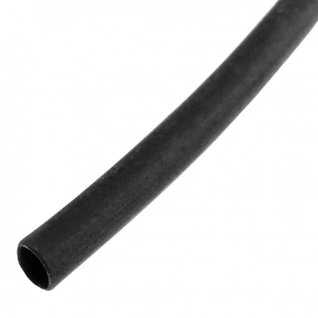 Tubo termoretráctil negro de 1,6mm en bobina de 3m