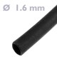 Tubo termoretráctil negro de 1,6mm en bobina de 3m