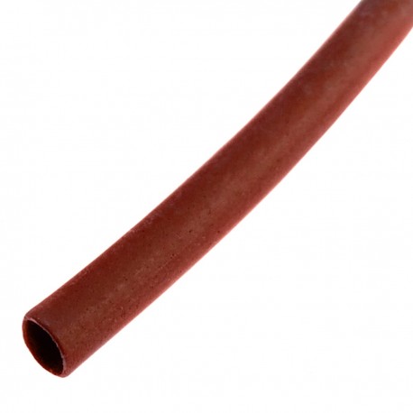 Tubo termoretráctil rojo de 1,6mm en bobina de 3m